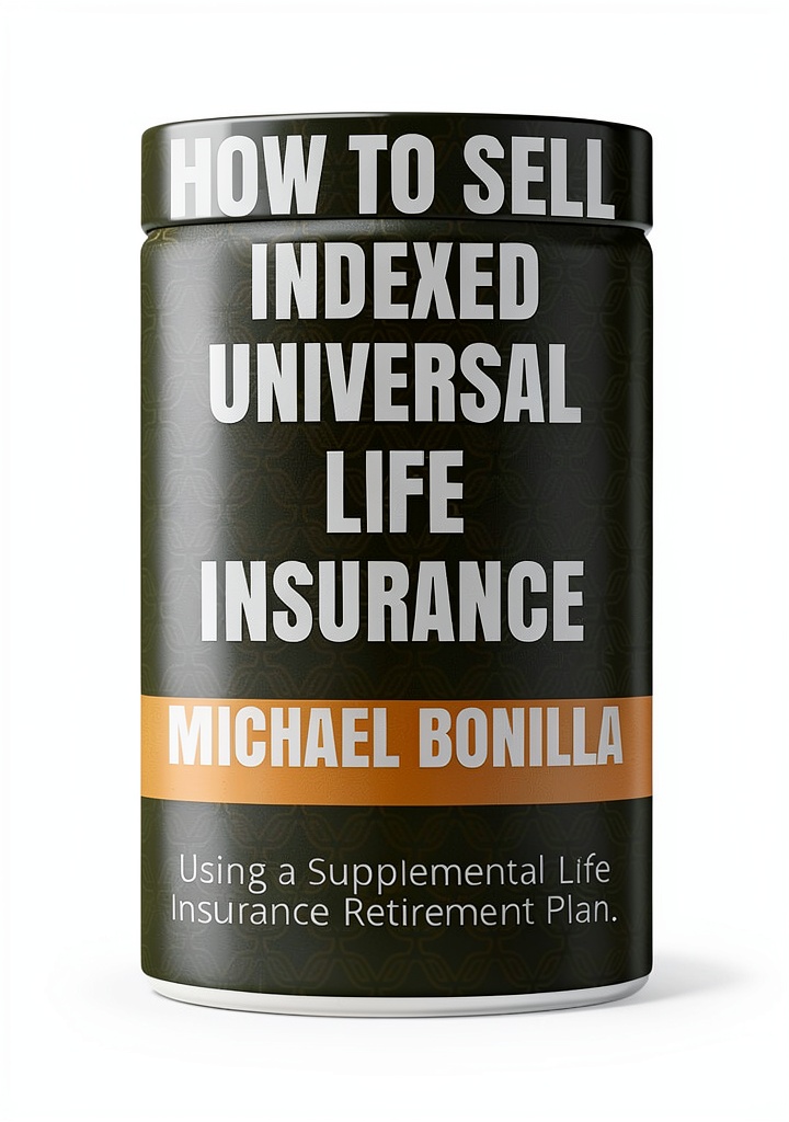 'Life Insurance Sales Book open on a tablet showing sales strategies'