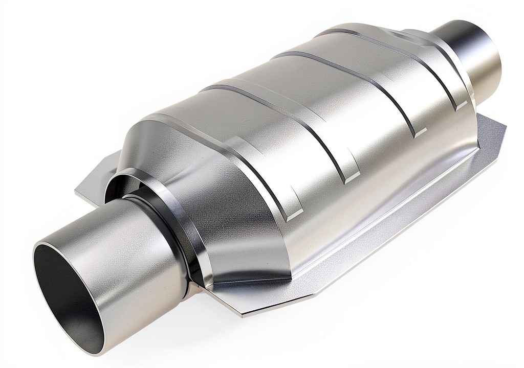 MagnaFlow catalytic converter installed in a vehicle exhaust system