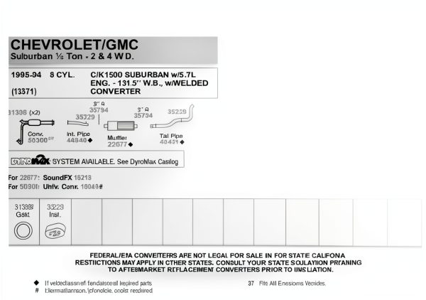 Tenneco Walker Exhaust Pipe 44840 Bolt-On Aluminum Steel-1