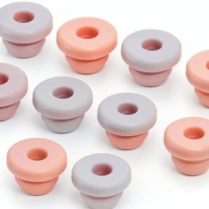 Snap Rubber Grommet Plug Mount 10Pcs 5.5mm Dia 3mm ID Groove Grey-0