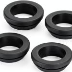 Snap Rubber Grommet Hole Plug 4Pcs 24mm Dia 19mm ID 10mm Height Black-0