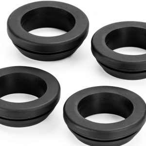 Snap Rubber Grommet Hole Plug 4Pcs 24mm Dia 19mm ID 10mm Height Black-0