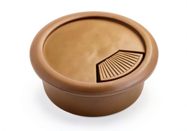 Desk Grommet 2 Inch ABS Plastic Hole Cover – Brown – 6 Pack by AACGIN-1