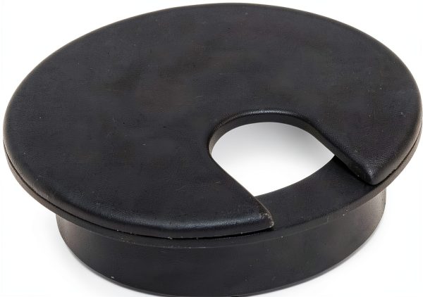 2 3/8" Cut-Hole Size Grommet by MyCableMart Black Round Wire-1