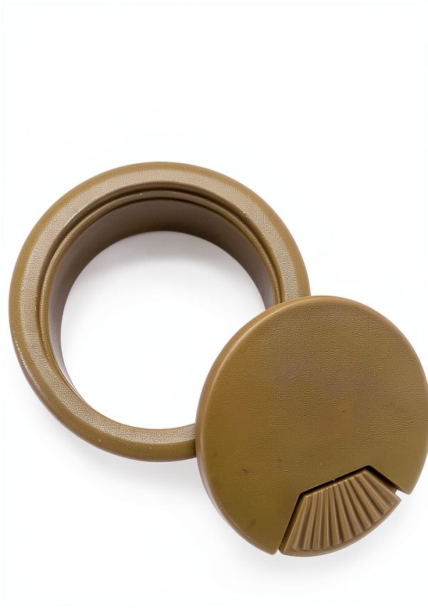 Desk Grommet 2 Inch ABS Plastic Hole Cover – Brown – 6 Pack by AACGIN-3